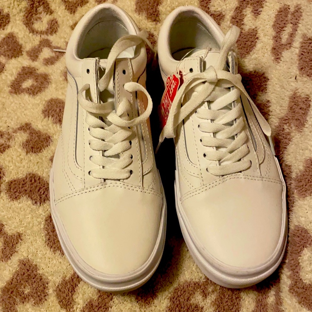 Vans Old Skool Stacked Era White Leather S…
